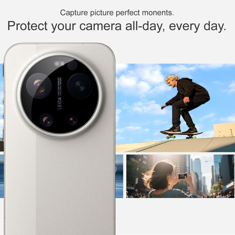 For Xiaomi 17 Ultra by Leica imak Black Version HD Glass Rear Camera Lens Film, Self-positioning Version