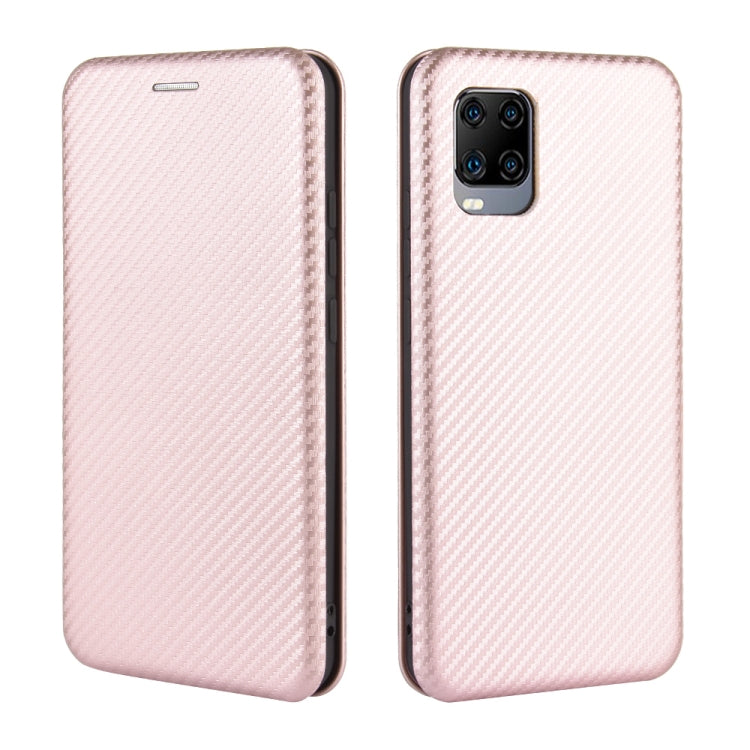 For ZTE Axon 11 5G Carbon Fiber Texture Horizontal Flip TPU + PC + PU Leather Case with Card Slot