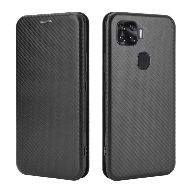 For ZTE A1 ZTG01 5G Carbon Fiber Texture Horizontal Flip TPU + PC + PU Leather Case with Card Slot