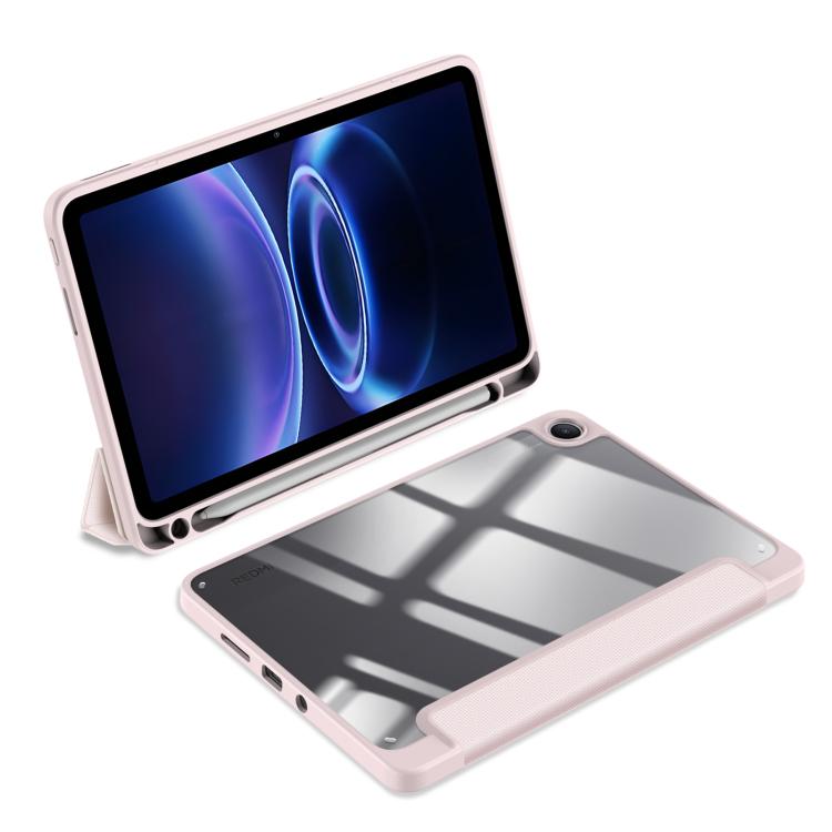 For Redmi Pad 2 SE 9.7 inch 2026 DUX DUCIS TOBY Series Antiskid Leather Tablet Case with Sleep / Wake-up Function
