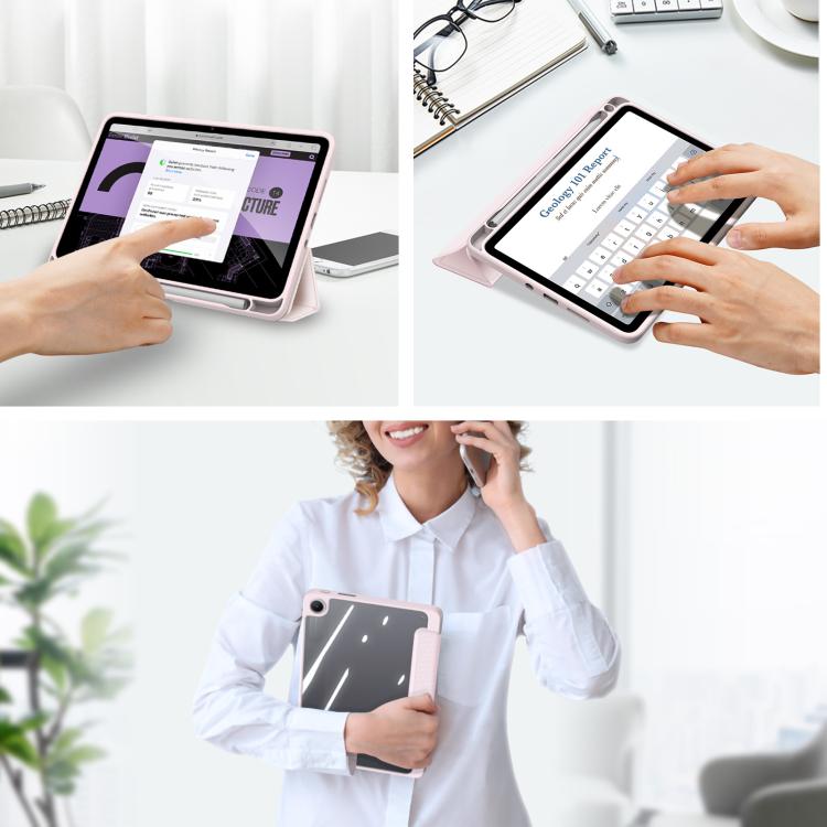 For Redmi Pad 2 SE 9.7 inch 2026 DUX DUCIS TOBY Series Antiskid Leather Tablet Case with Sleep / Wake-up Function