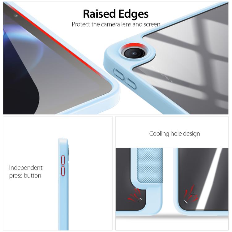 For Redmi Pad 2 SE 9.7 inch 2026 DUX DUCIS TOBY Series Antiskid Leather Tablet Case with Sleep / Wake-up Function
