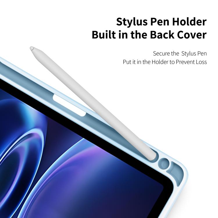 For Redmi Pad 2 SE 9.7 inch 2026 DUX DUCIS TOBY Series Antiskid Leather Tablet Case with Sleep / Wake-up Function