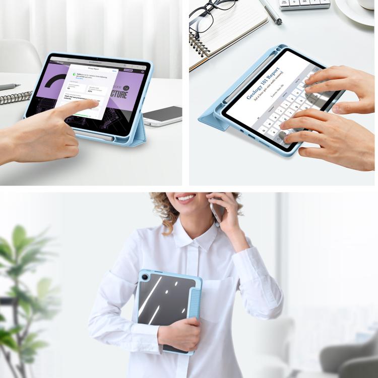 For Redmi Pad 2 SE 9.7 inch 2026 DUX DUCIS TOBY Series Antiskid Leather Tablet Case with Sleep / Wake-up Function