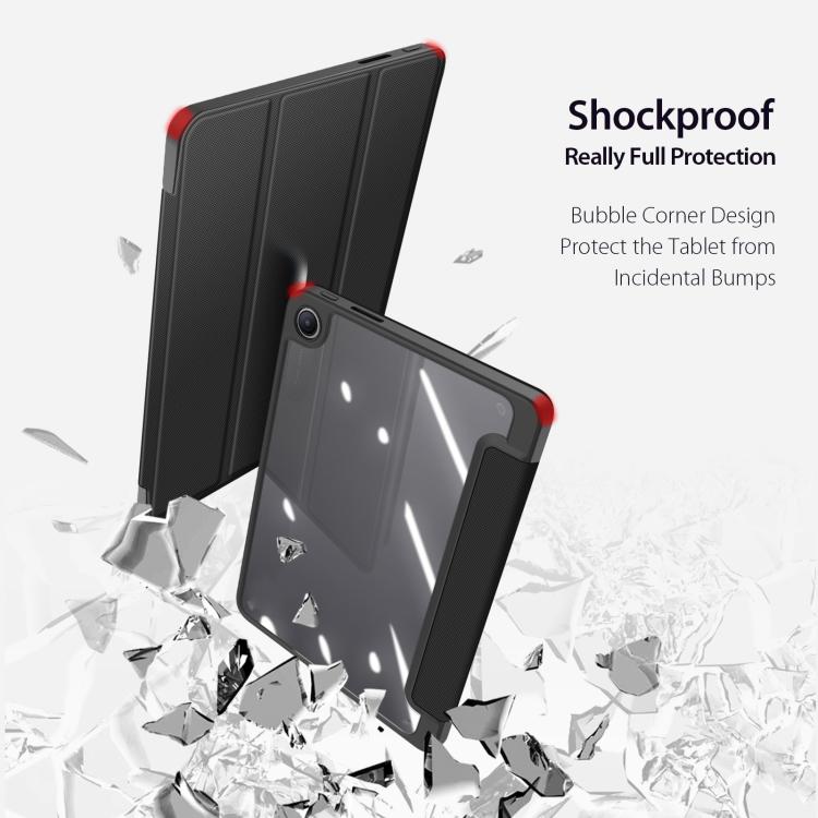 For Redmi Pad 2 SE 9.7 inch 2026 DUX DUCIS TOBY Series Antiskid Leather Tablet Case with Sleep / Wake-up Function