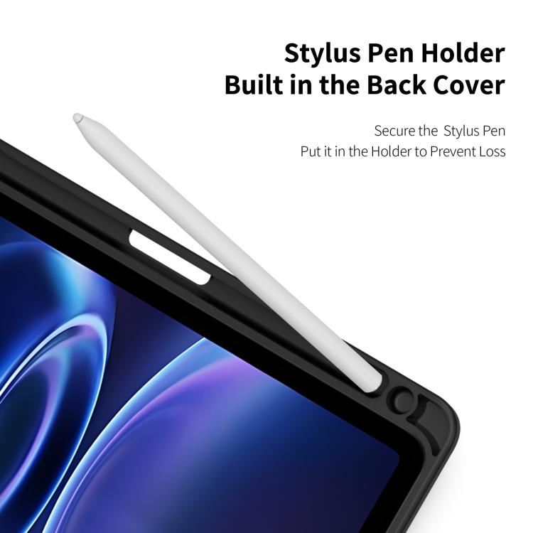 For Redmi Pad 2 SE 9.7 inch 2026 DUX DUCIS TOBY Series Antiskid Leather Tablet Case with Sleep / Wake-up Function