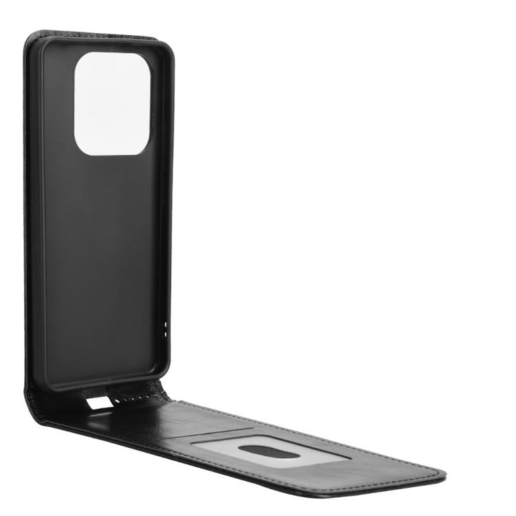 For Redmi Note 14 5G Magnetic Vertical Flip Leather Phone Case