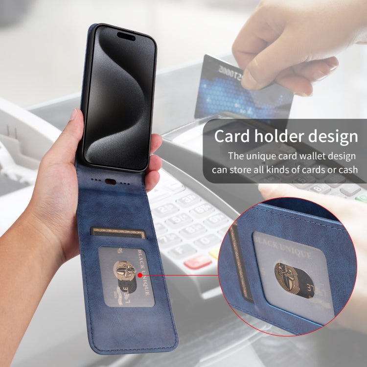 For Redmi Note 14 5G Magnetic Vertical Flip Leather Phone Case