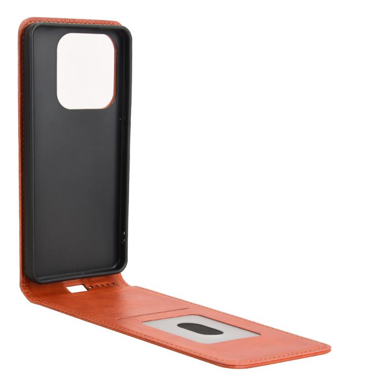 For Redmi Note 14 5G Magnetic Vertical Flip Leather Phone Case