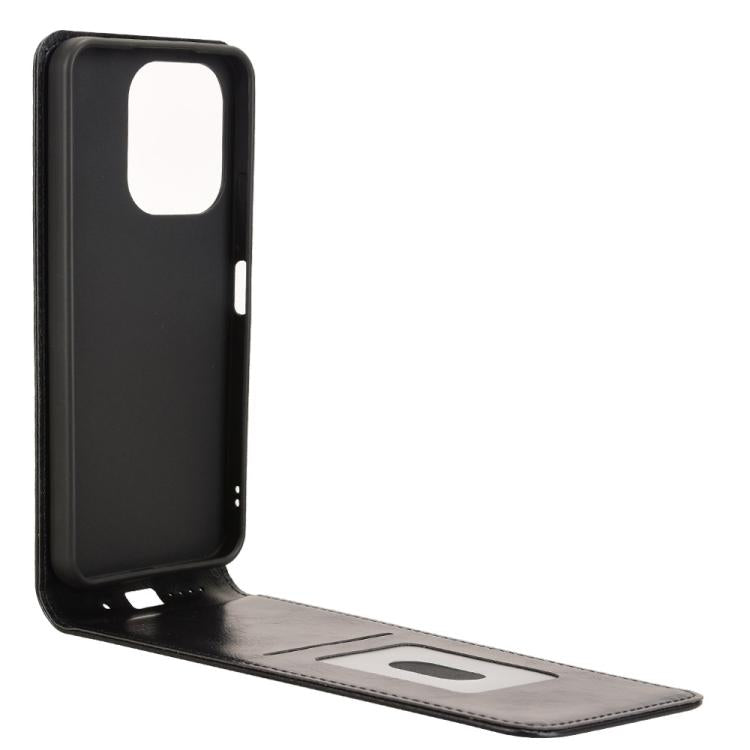 For Redmi 13 4G / Note 13R 5G Magnetic Vertical Flip Leather Phone Case
