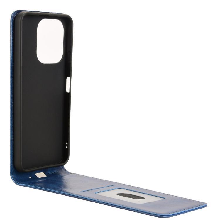 For Redmi 13 4G / Note 13R 5G Magnetic Vertical Flip Leather Phone Case