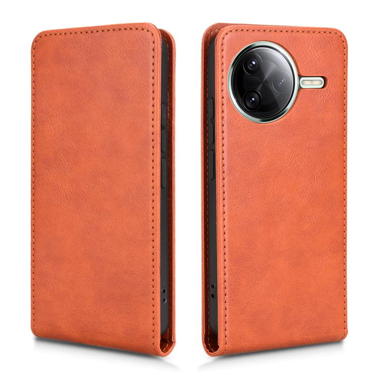 For Redmi K80 5G / K80 Pro Magnetic Vertical Flip Leather Phone Case