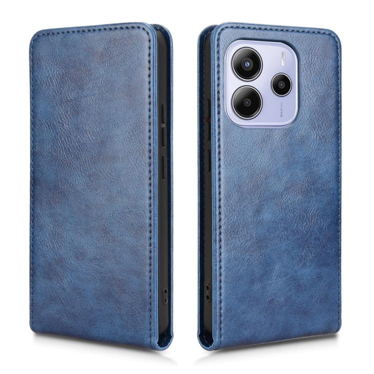 For Redmi Note 14 4G 163.25mm Magnetic Vertical Flip Leather Phone Case