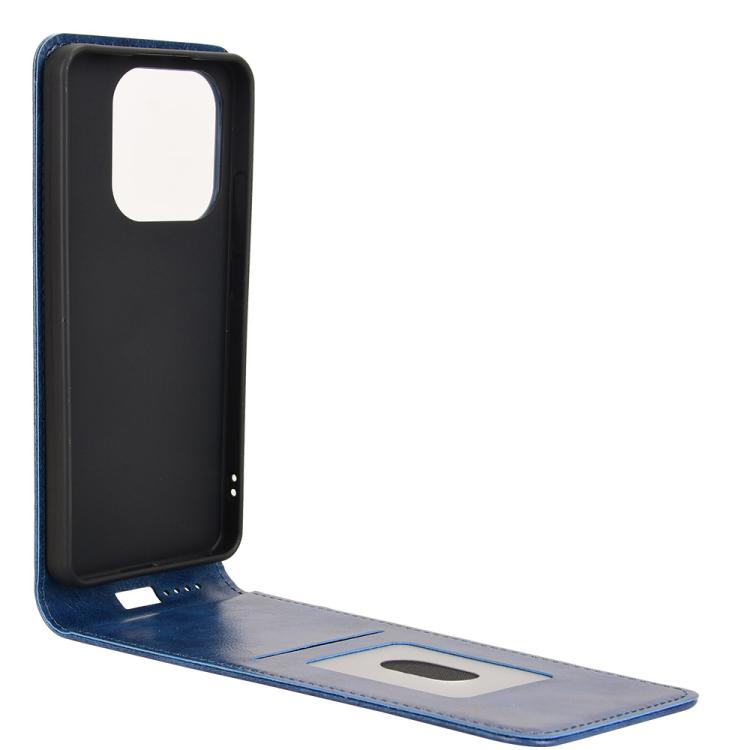 For Redmi Note 14 4G 163.25mm Magnetic Vertical Flip Leather Phone Case