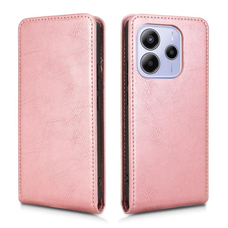 For Redmi Note 14 4G 163.25mm Magnetic Vertical Flip Leather Phone Case