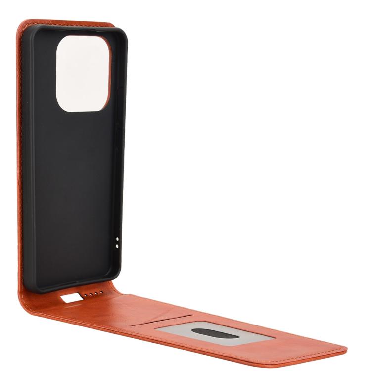 For Redmi Note 14 4G 163.25mm Magnetic Vertical Flip Leather Phone Case