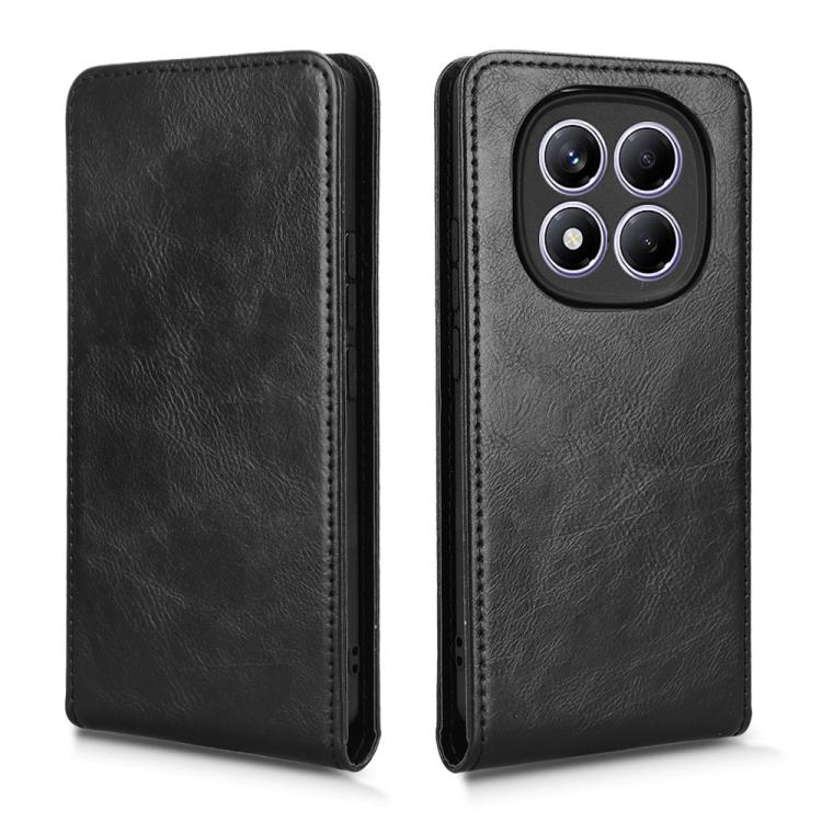 For Redmi Note 14 Pro 4G Magnetic Vertical Flip Leather Phone Case