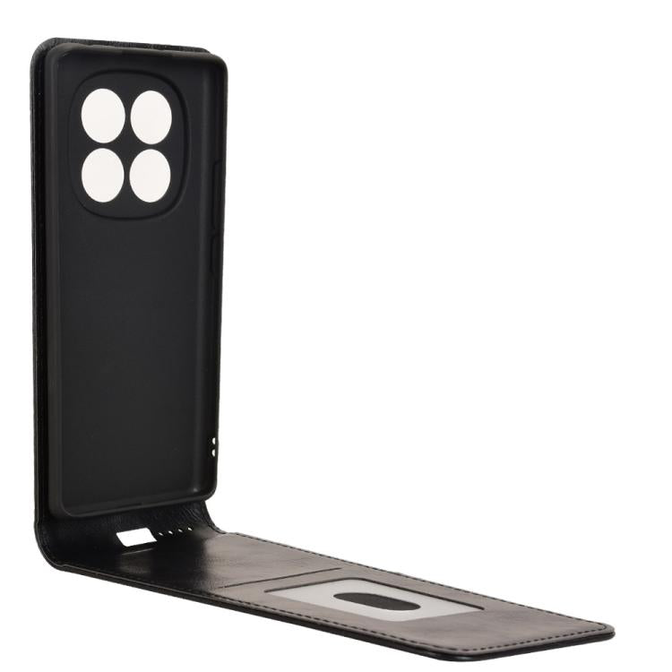 For Redmi Note 14 Pro 4G Magnetic Vertical Flip Leather Phone Case