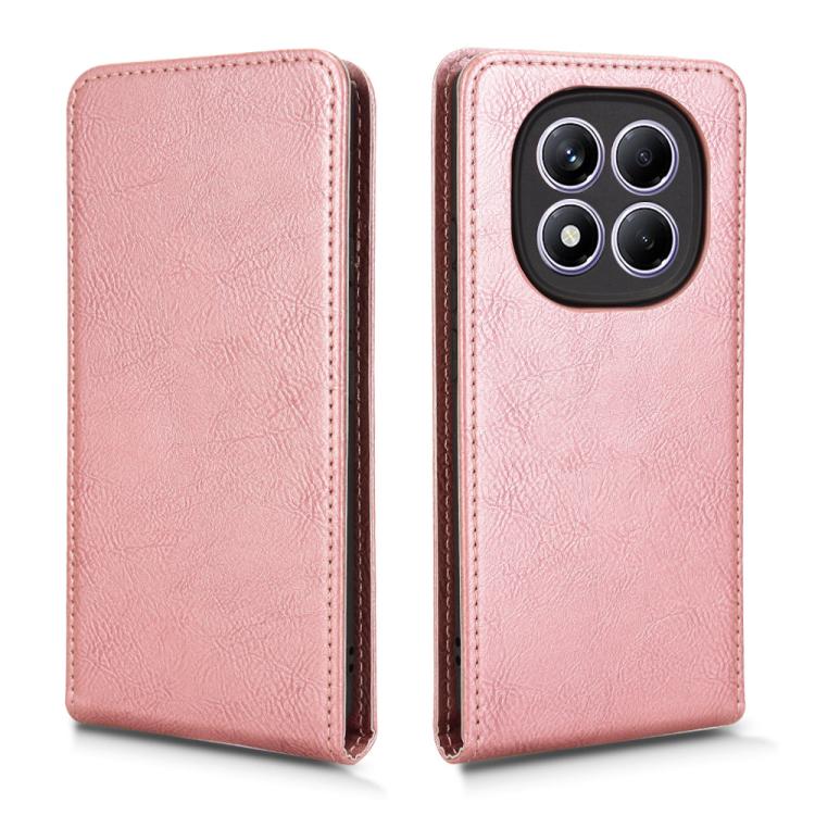 For Redmi Note 14 Pro 4G Magnetic Vertical Flip Leather Phone Case