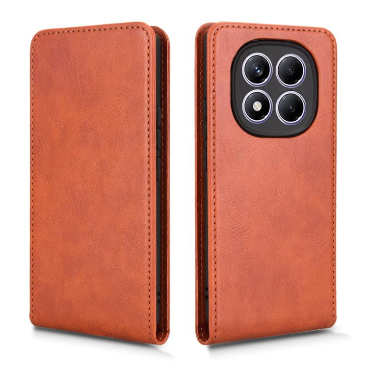 For Redmi Note 14 Pro 4G Magnetic Vertical Flip Leather Phone Case