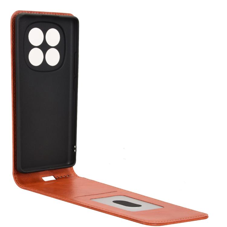 For Redmi Note 14 Pro 4G Magnetic Vertical Flip Leather Phone Case