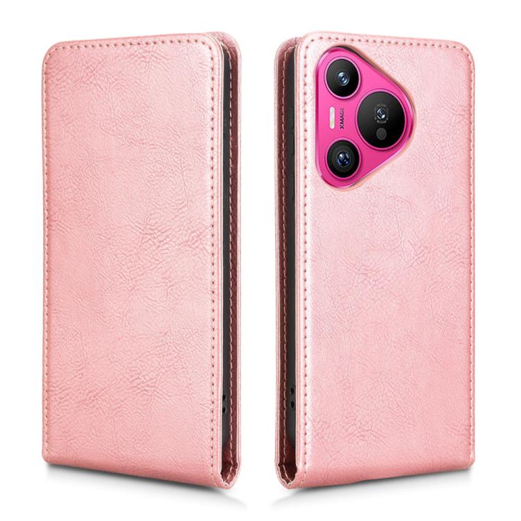 For Huawei Pura 70 5G Magnetic Vertical Flip Leather Phone Case