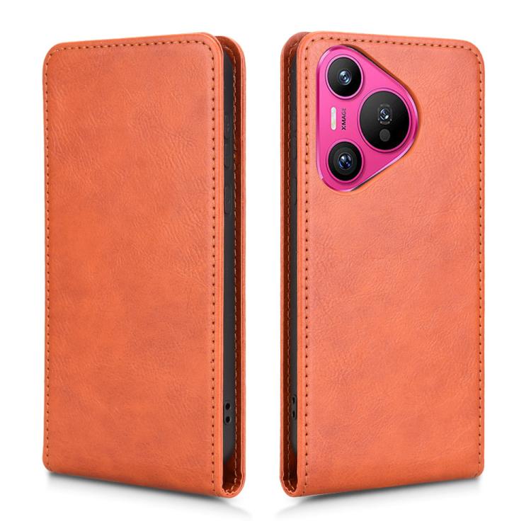 For Huawei Pura 70 5G Magnetic Vertical Flip Leather Phone Case