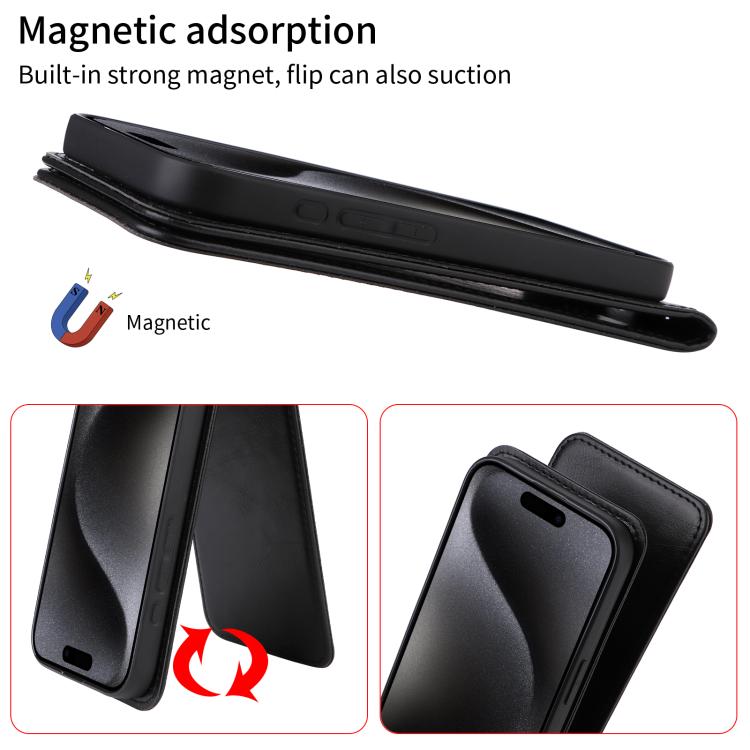 For Huawei Mate 70 Magnetic Vertical Flip Leather Phone Case