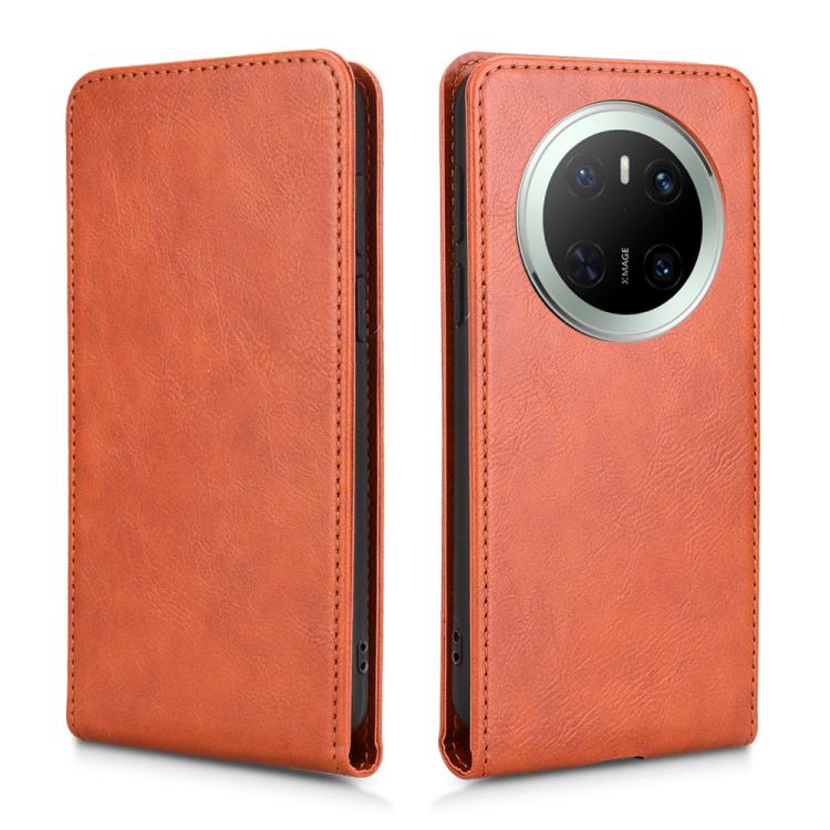 For Huawei Mate 70 Magnetic Vertical Flip Leather Phone Case
