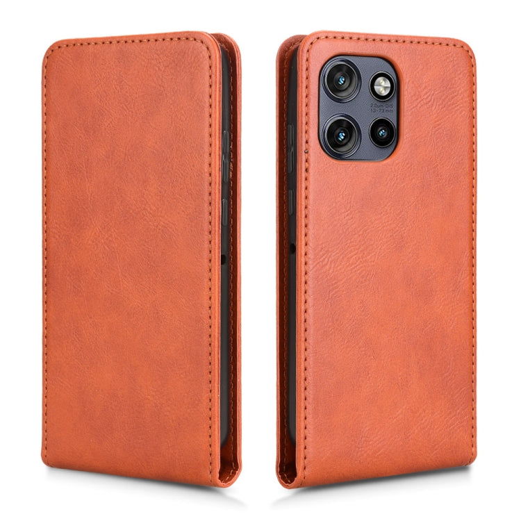 For Motorola Moto S50 5G / Edge 50 Neo 5G Magnetic Vertical Flip Leather Phone Case