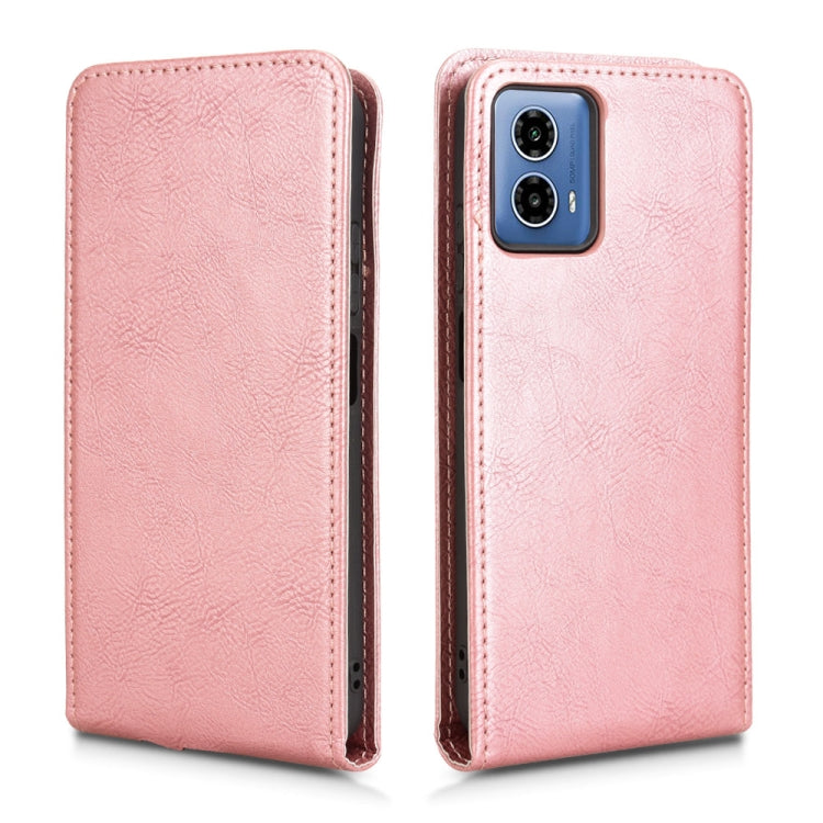 For Motorola Moto G34 5G / G45 5G Magnetic Vertical Flip Leather Phone Case