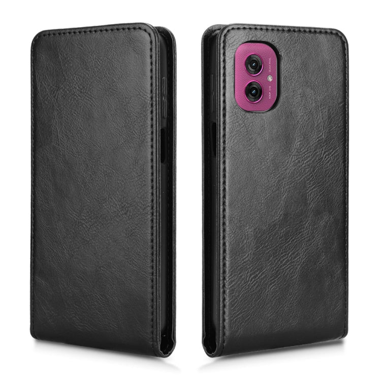 For Motorola Moto G55 5G Magnetic Vertical Flip Leather Phone Case