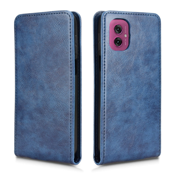For Motorola Moto G55 5G Magnetic Vertical Flip Leather Phone Case