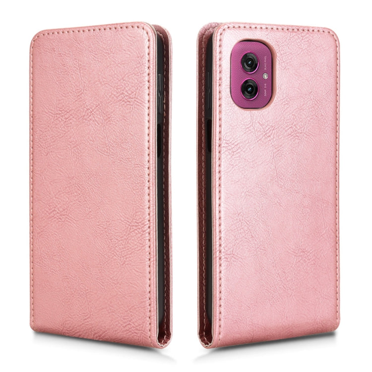 For Motorola Moto G55 5G Magnetic Vertical Flip Leather Phone Case
