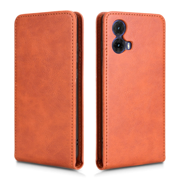 For Motorola Moto G85 5G / S50 Neo 5G Magnetic Vertical Flip Leather Phone Case