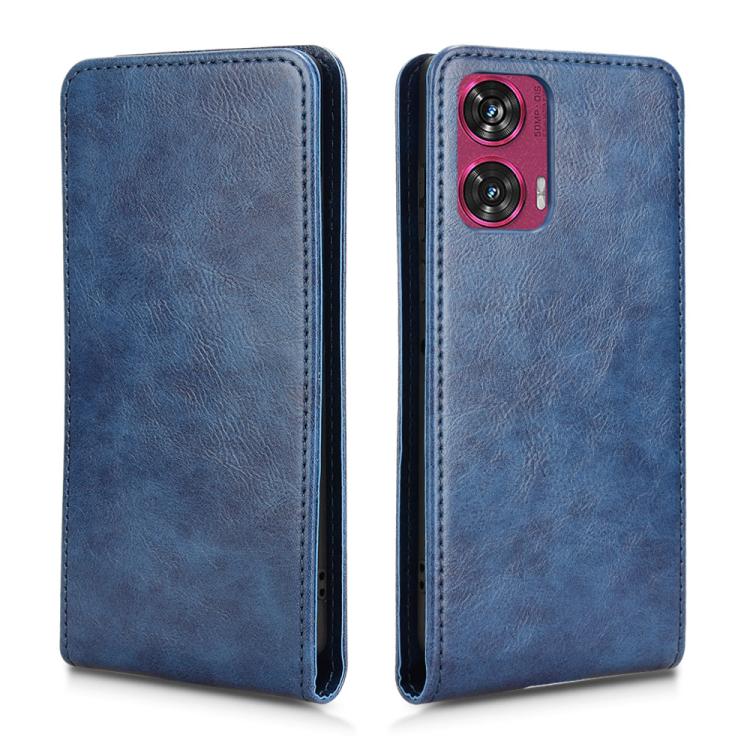 For Motorola Edge 50 Fusion 5G Magnetic Vertical Flip Leather Phone Case