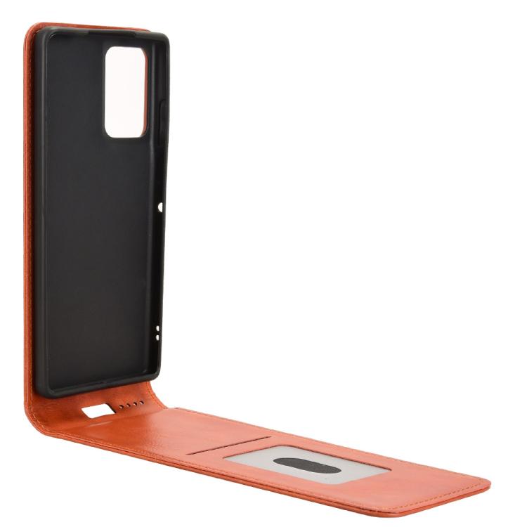 For Motorola Edge 50 Fusion 5G Magnetic Vertical Flip Leather Phone Case