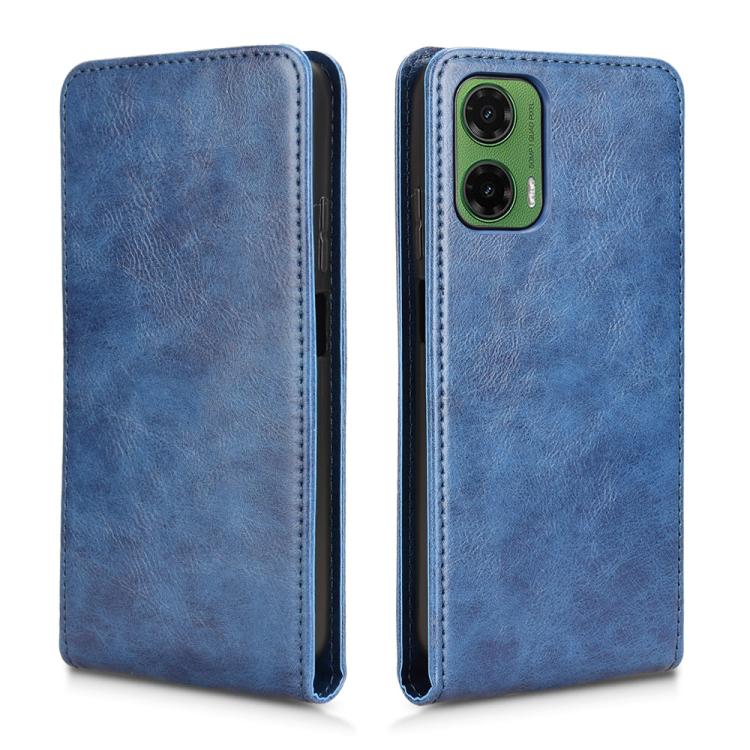 For Motorola Moto G35 5G Magnetic Vertical Flip Leather Phone Case