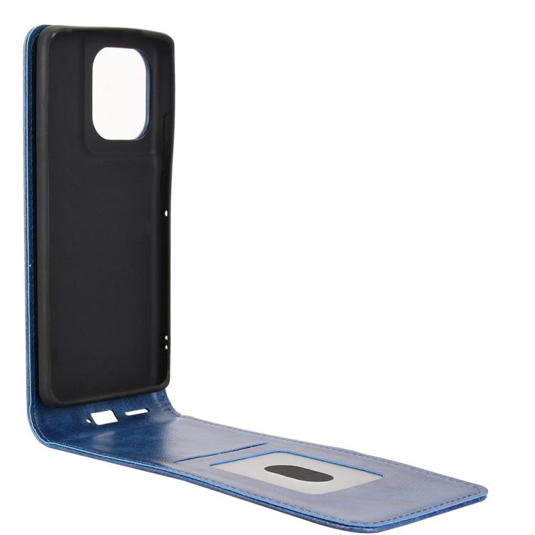 For Motorola Edge 50 Pro 5G Magnetic Vertical Flip Leather Phone Case