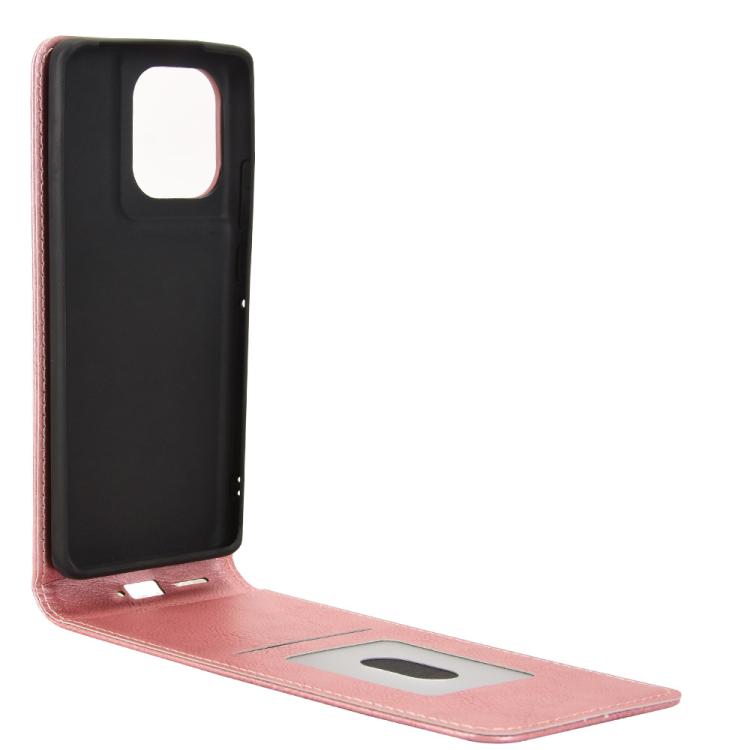 For Motorola Edge 50 Pro 5G Magnetic Vertical Flip Leather Phone Case