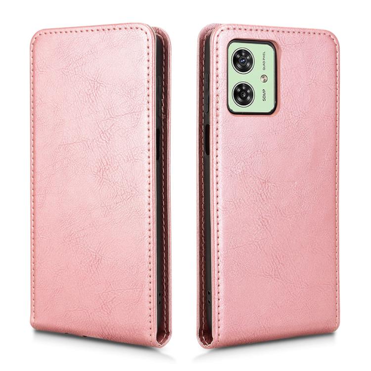 For Motorola Moto G54 5G Magnetic Vertical Flip Leather Phone Case