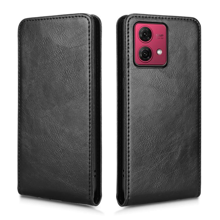 For Motorola Moto G84 5G Magnetic Vertical Flip Leather Phone Case