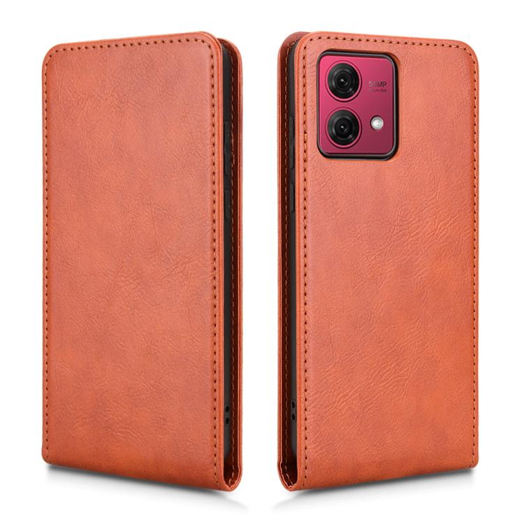 For Motorola Moto G84 5G Magnetic Vertical Flip Leather Phone Case