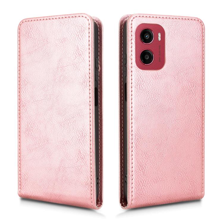 For Motorola Moto G05 Magnetic Vertical Flip Leather Phone Case