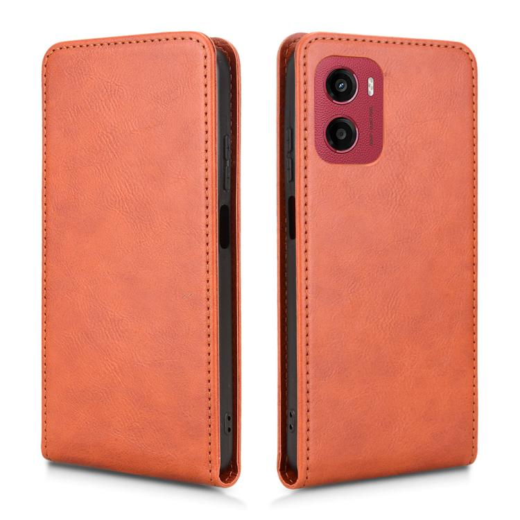 For Motorola Moto G05 Magnetic Vertical Flip Leather Phone Case