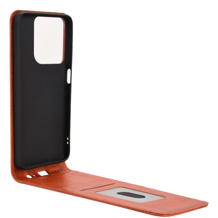 For Motorola Moto G 5G 2025 Magnetic Vertical Flip Leather Phone Case