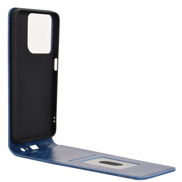 For Motorola Moto G Play 2025 Magnetic Vertical Flip Leather Phone Case