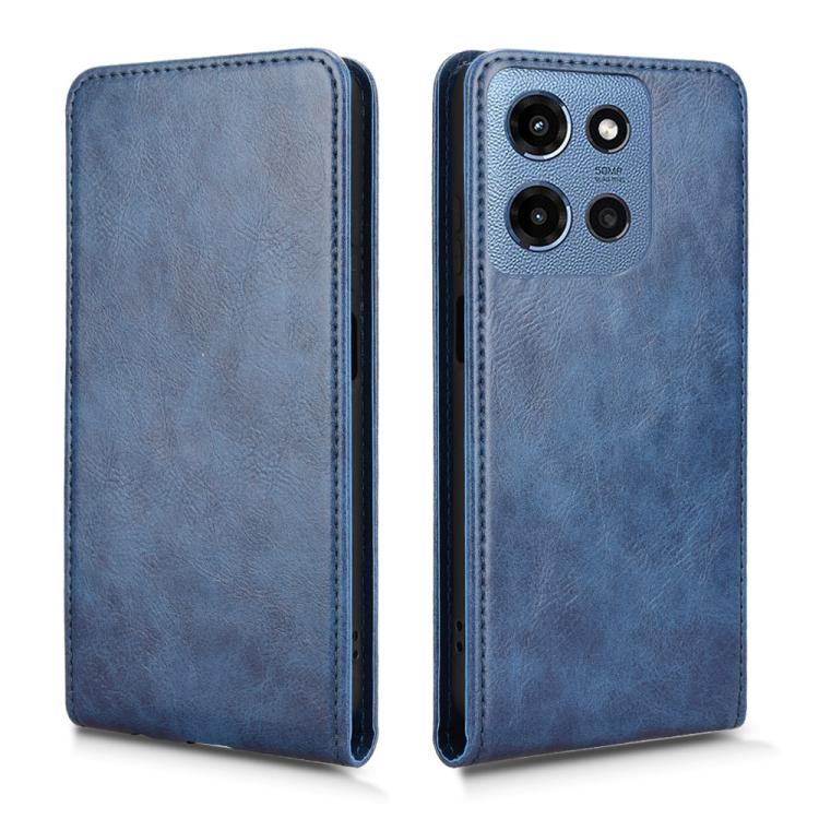 For Motorola Moto G Power 2025 Magnetic Vertical Flip Leather Phone Case