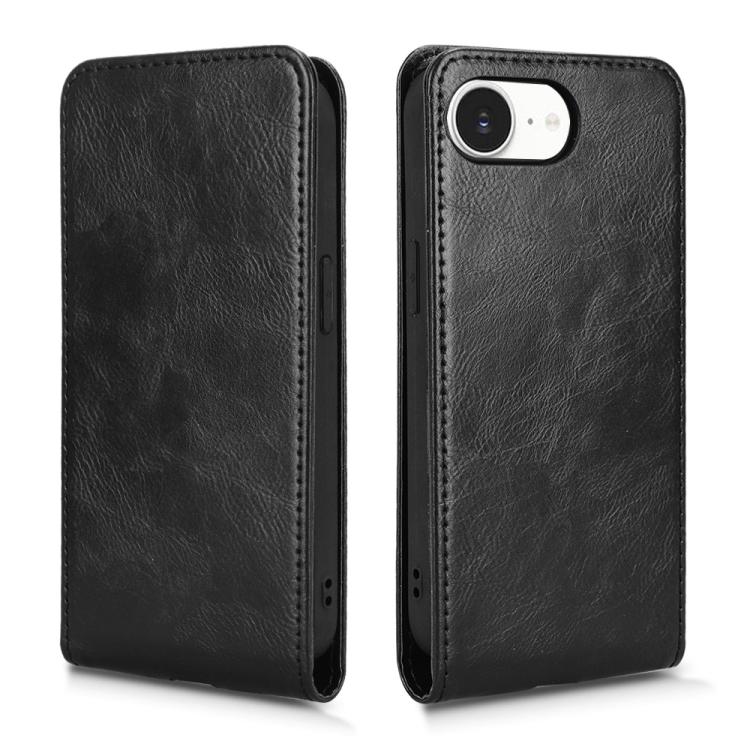For iPhone 17e / 16e Magnetic Vertical Flip Leather Phone Case