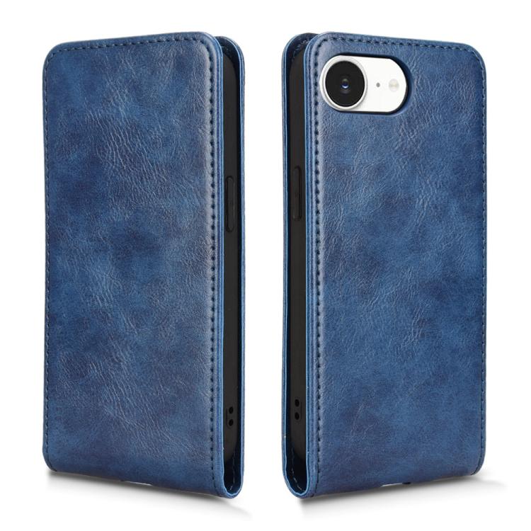 For iPhone 17e / 16e Magnetic Vertical Flip Leather Phone Case